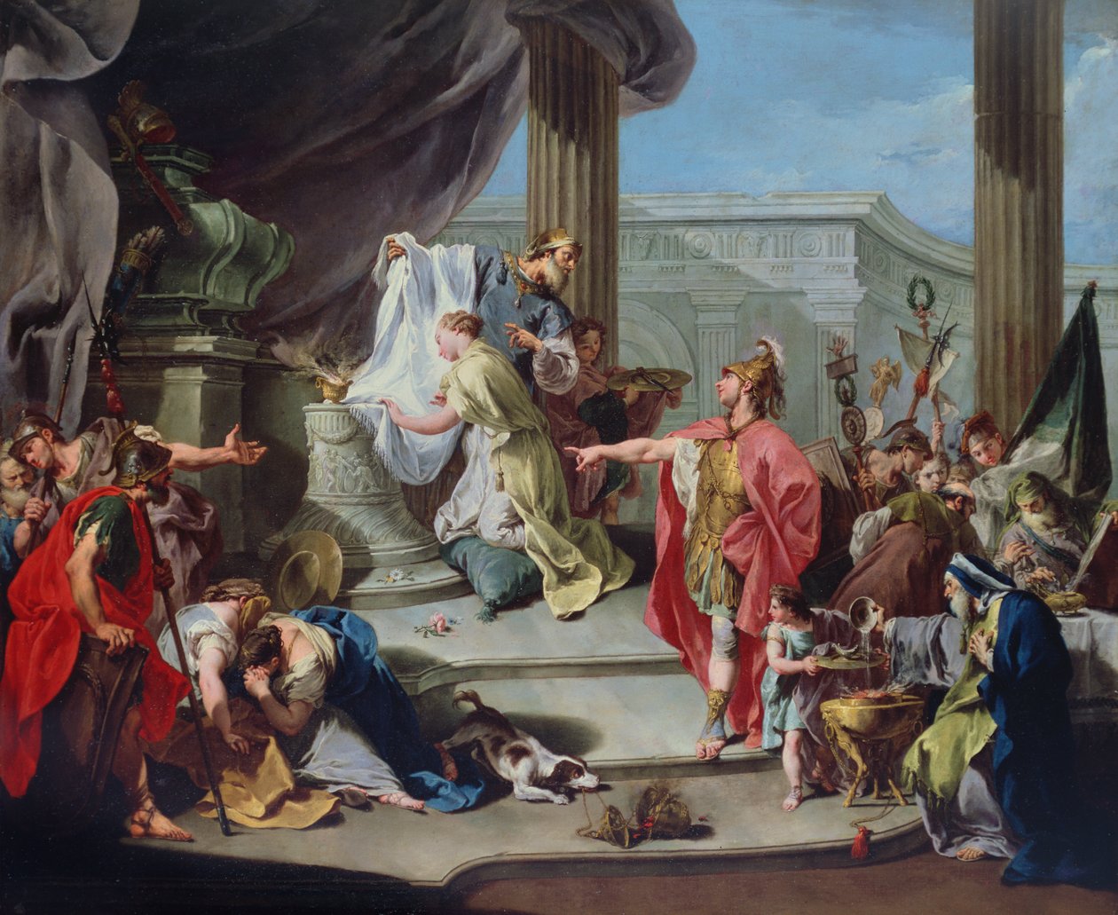 Il Sacrificio di Polissena, 1737 da Giovanni Battista Pittoni