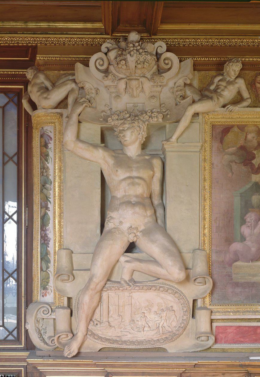 Figura maschile dalla Galleria di Francesco I, 1535-40 da Giovanni Battista Rosso Fiorentino
