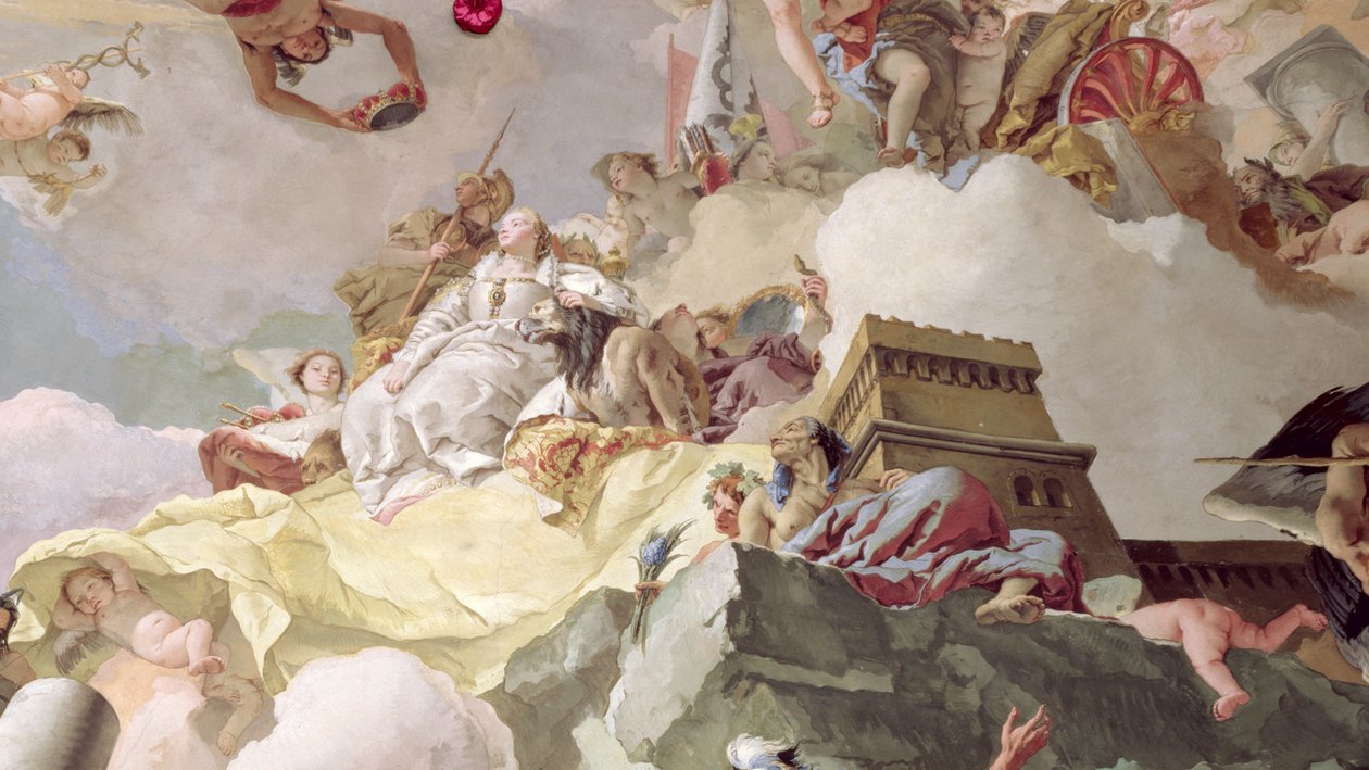 Apoteosi della Monarchia Spagnola (dettaglio) da Giovanni Battista Tiepolo