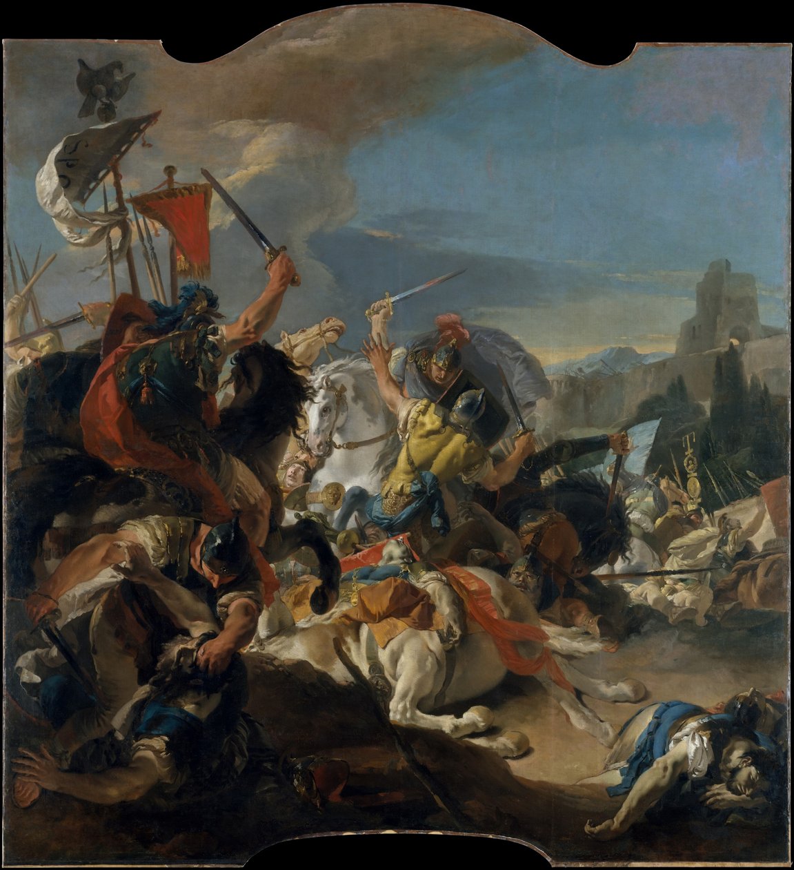 Rappresentazione della battaglia di Vercellae da Giovanni-Battista Tiepolo