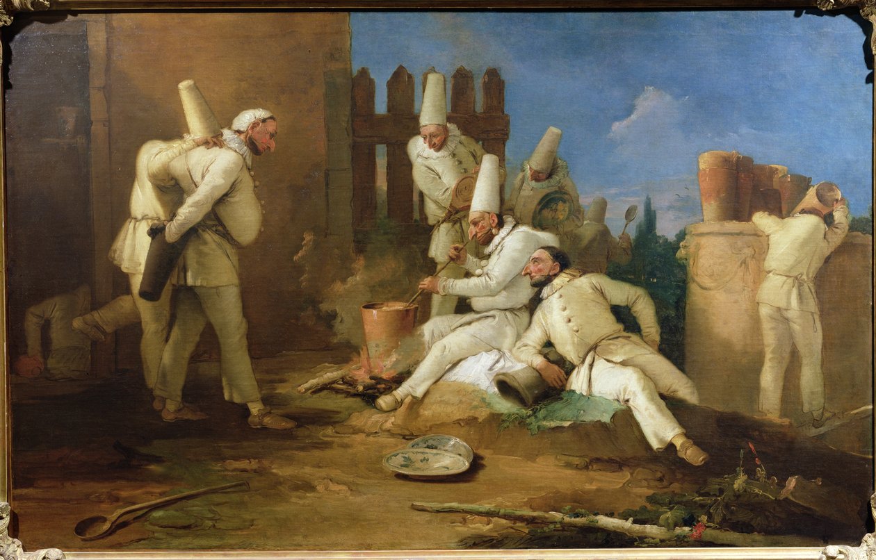 La cucina di Punchinello da Giovanni Battista Tiepolo