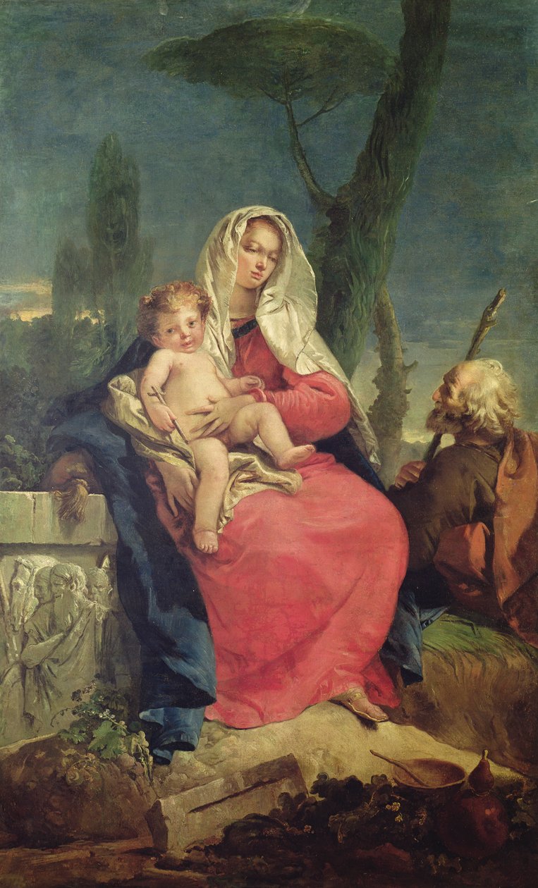 Il riposo durante la fuga in Egitto da Giovanni Battista Tiepolo