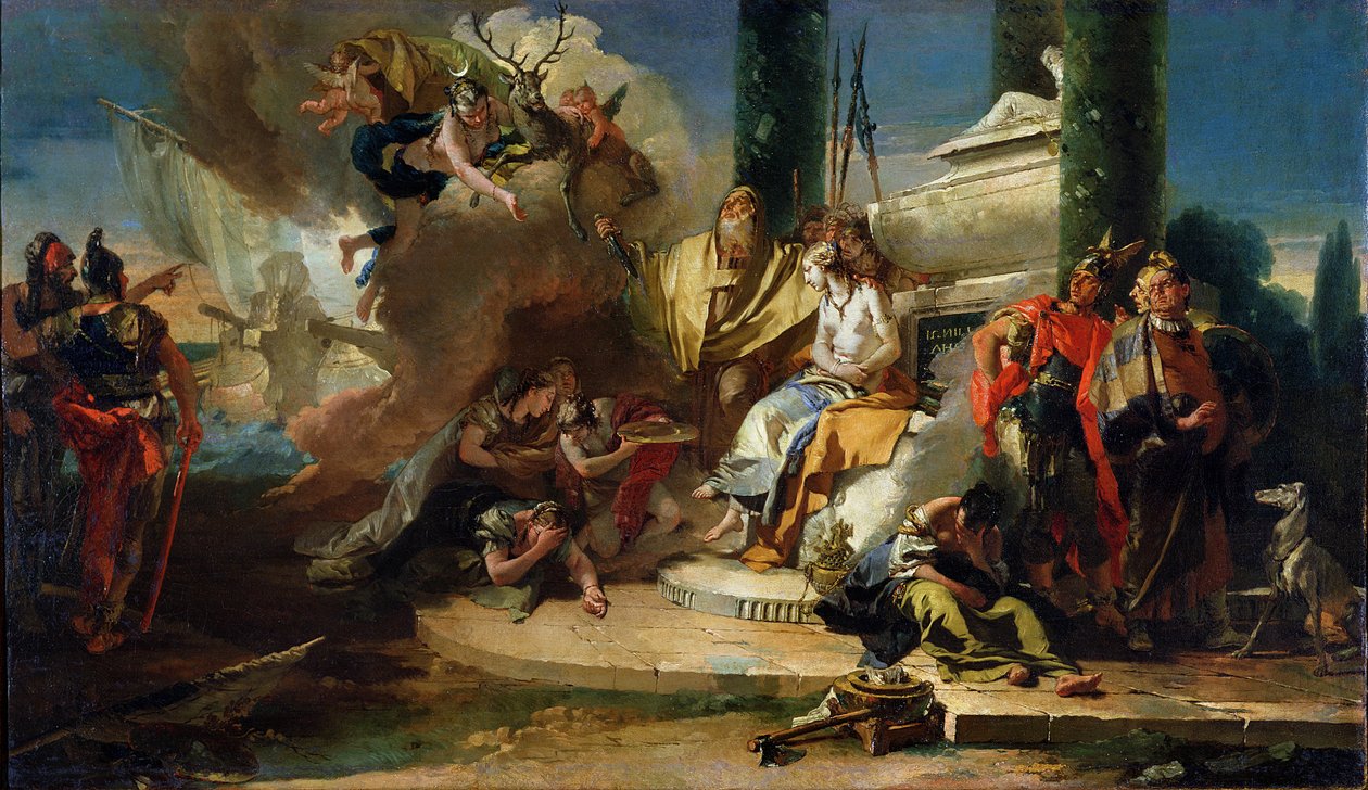 Il sacrificio di Ifigenia da Giovanni Battista Tiepolo