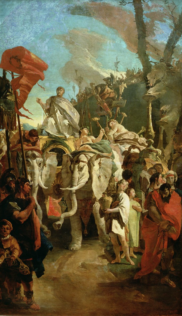 Il Trionfo del Comandante Manius Curius Dentatus, 1725-30 da Giovanni Battista Tiepolo