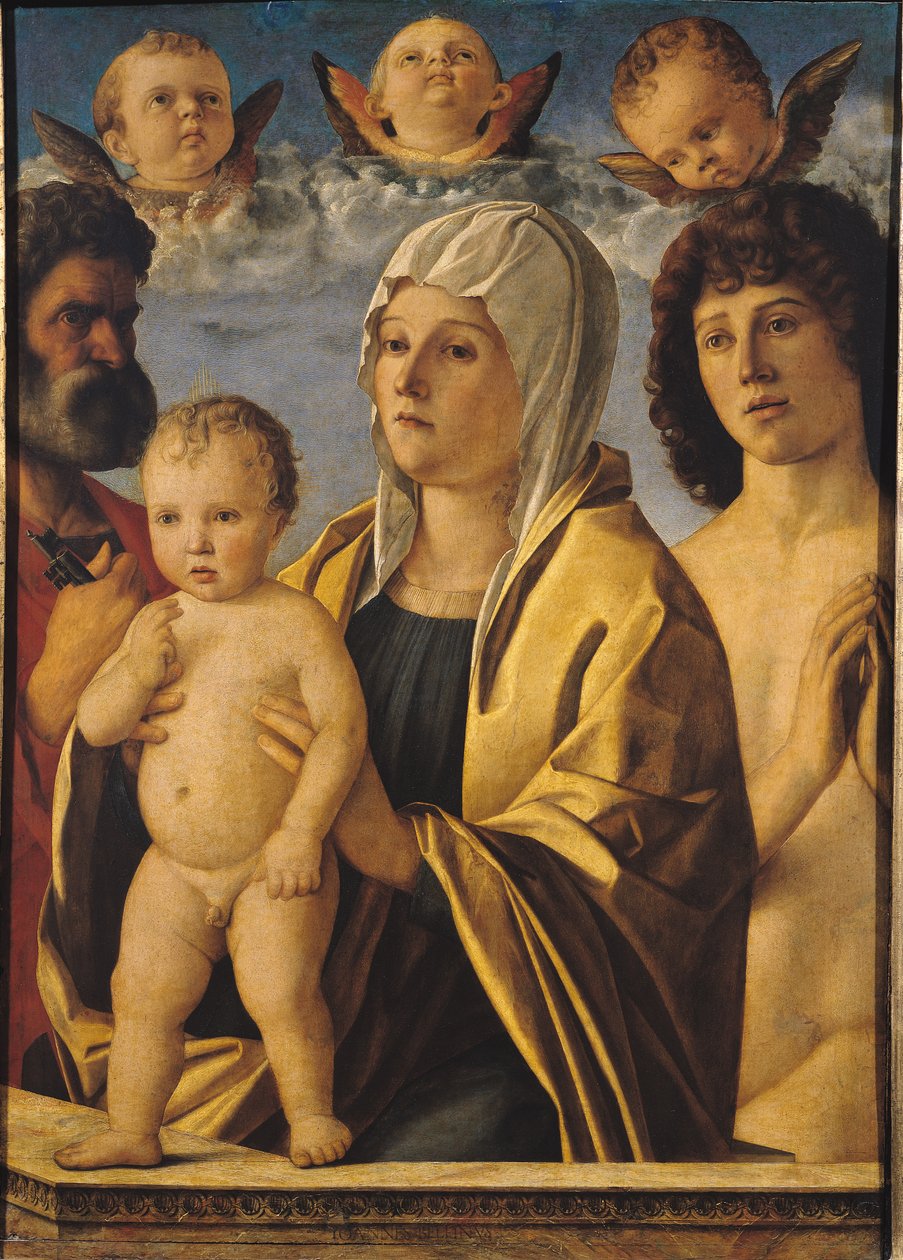 La Vergine e il Bambino con San Pietro e San Sebastiano, c.1487 da Giovanni Bellini