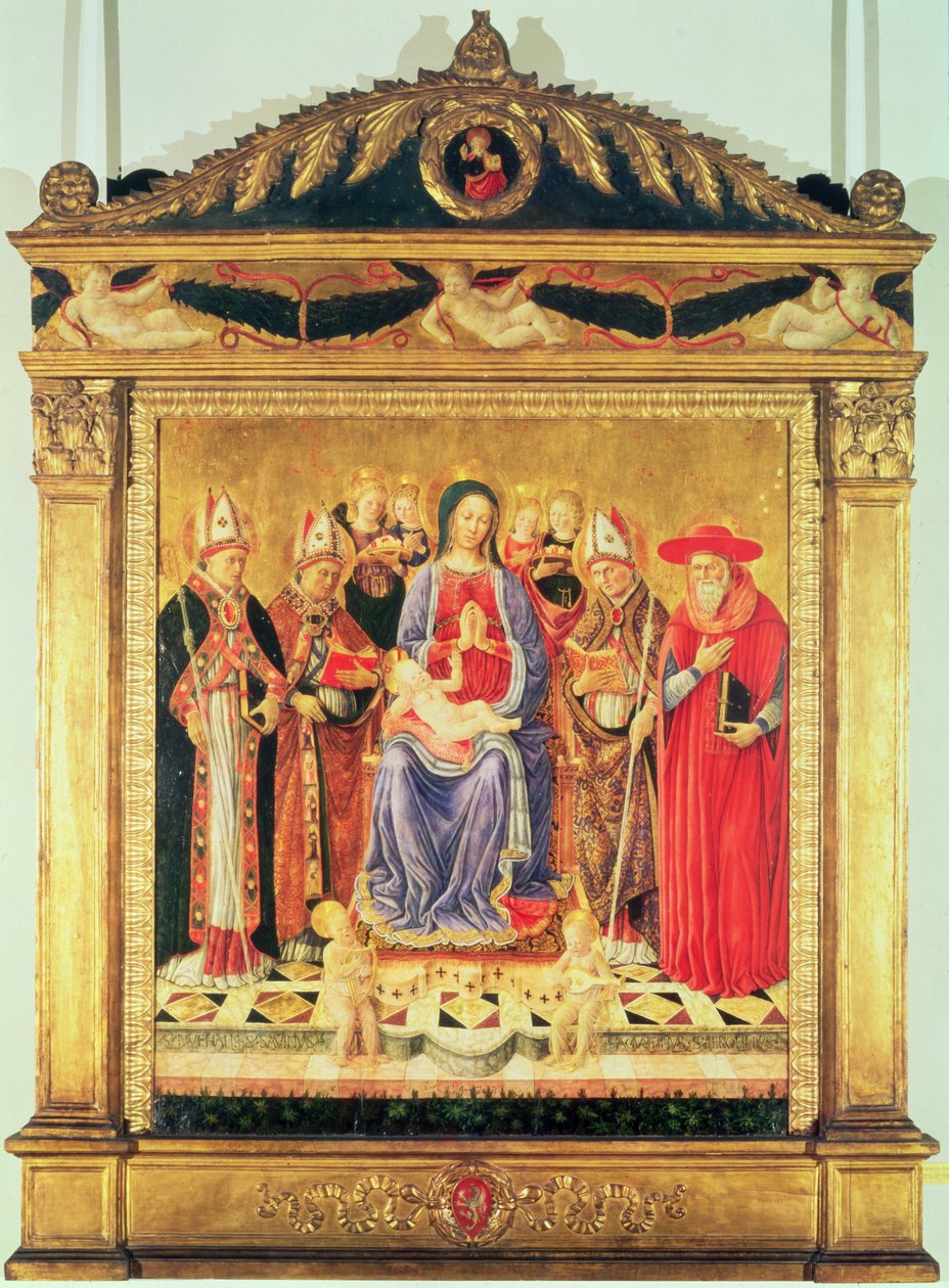 La Vergine con Bambino in trono con santi da Giovanni Boccati or Boccatto