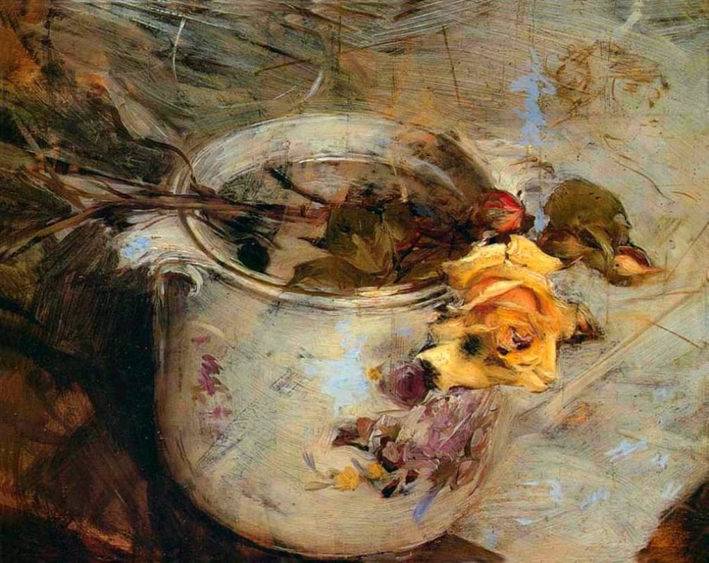 La rosa nel vaso di Sassonia da Giovanni Boldini