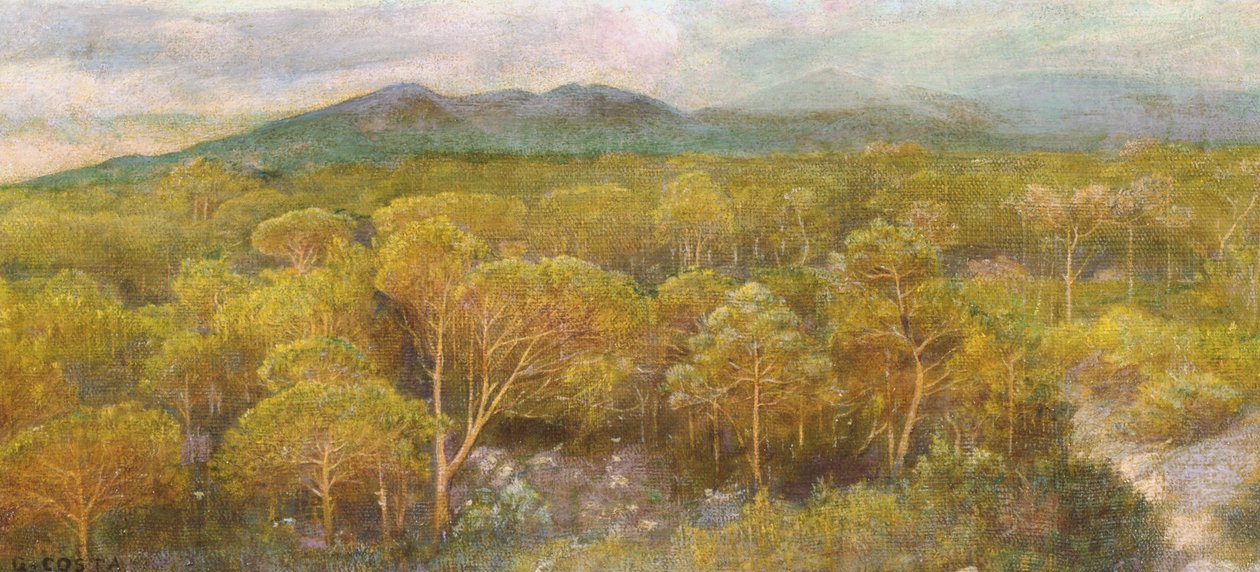 Un bacio morente alla pineta odorosa da Giovanni Costa