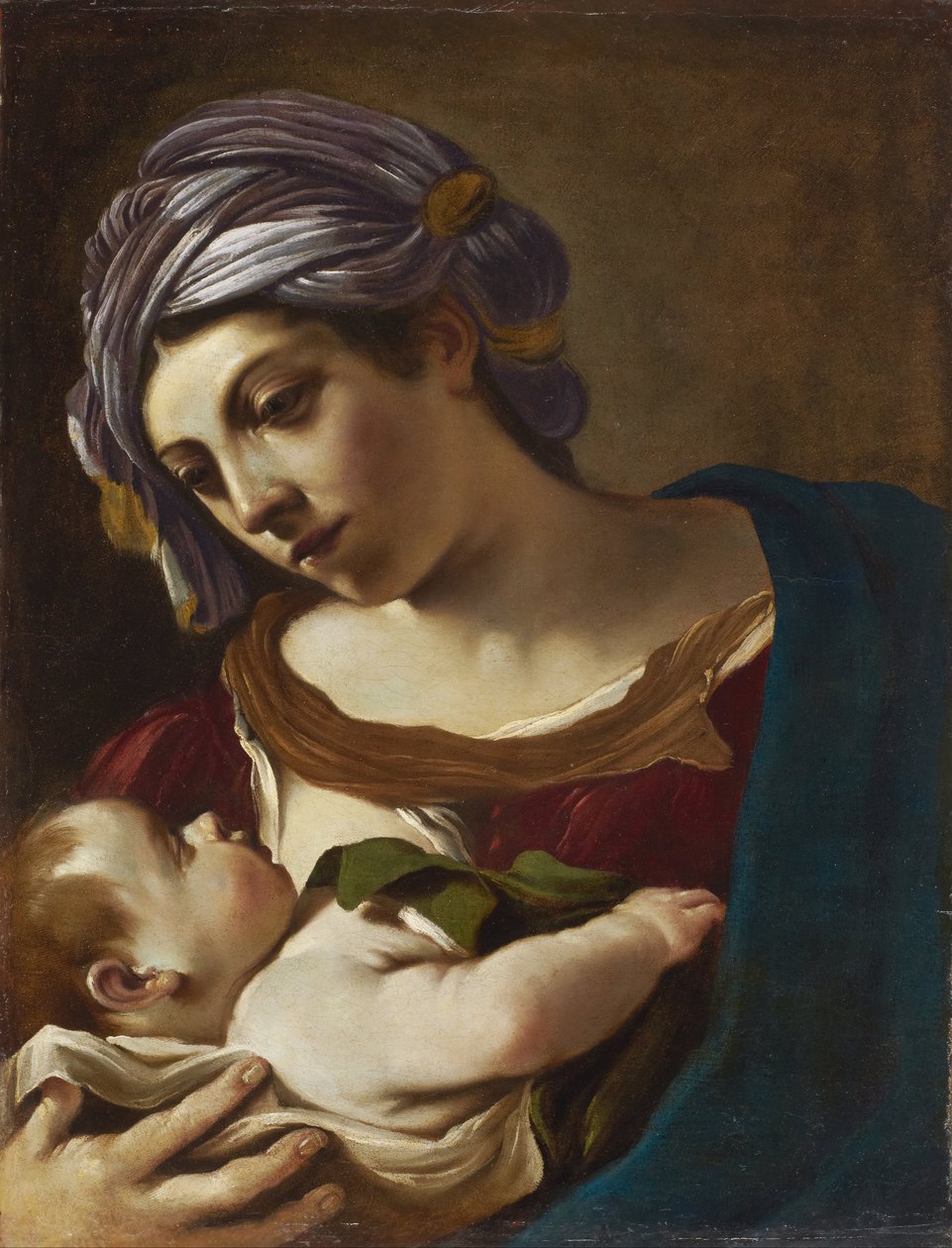 Madonna con bambino da Giovanni Francesco Barbieri