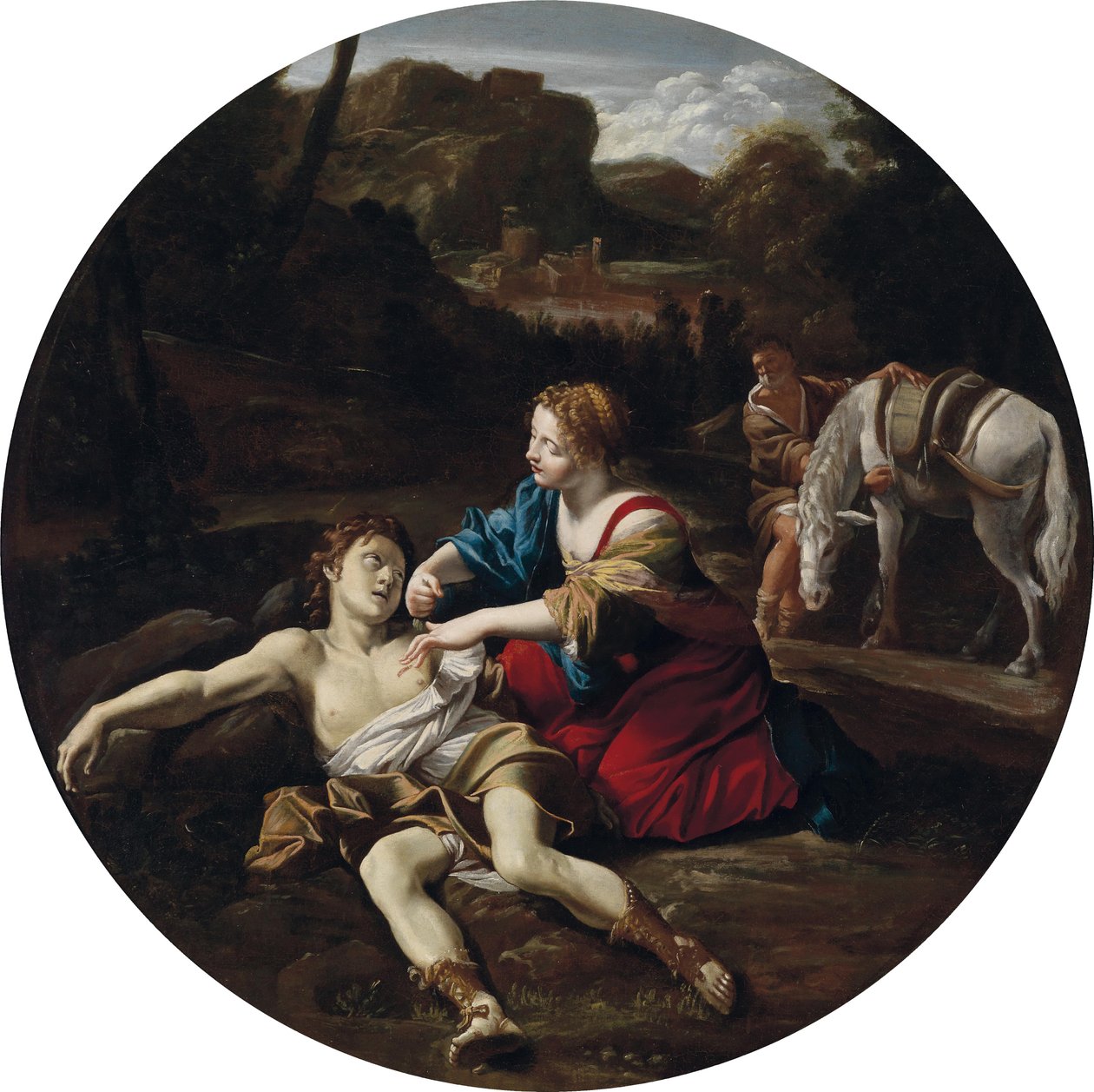 Angelica cura Medoro da Giovanni Lanfranco