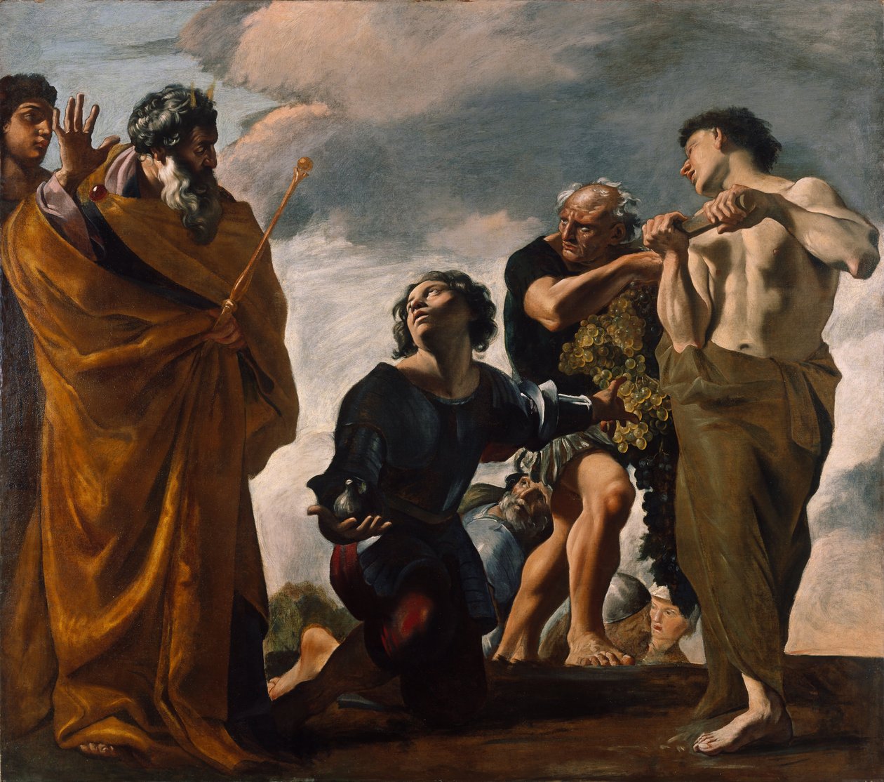 Mosè e i messaggeri di Canaan da Giovanni Lanfranco