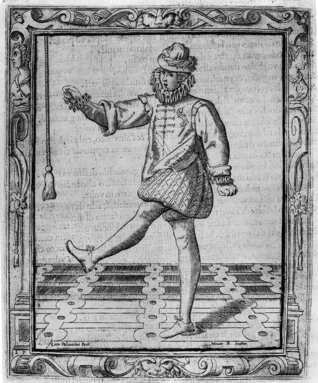 Ballerino di corte, illustrazione da 