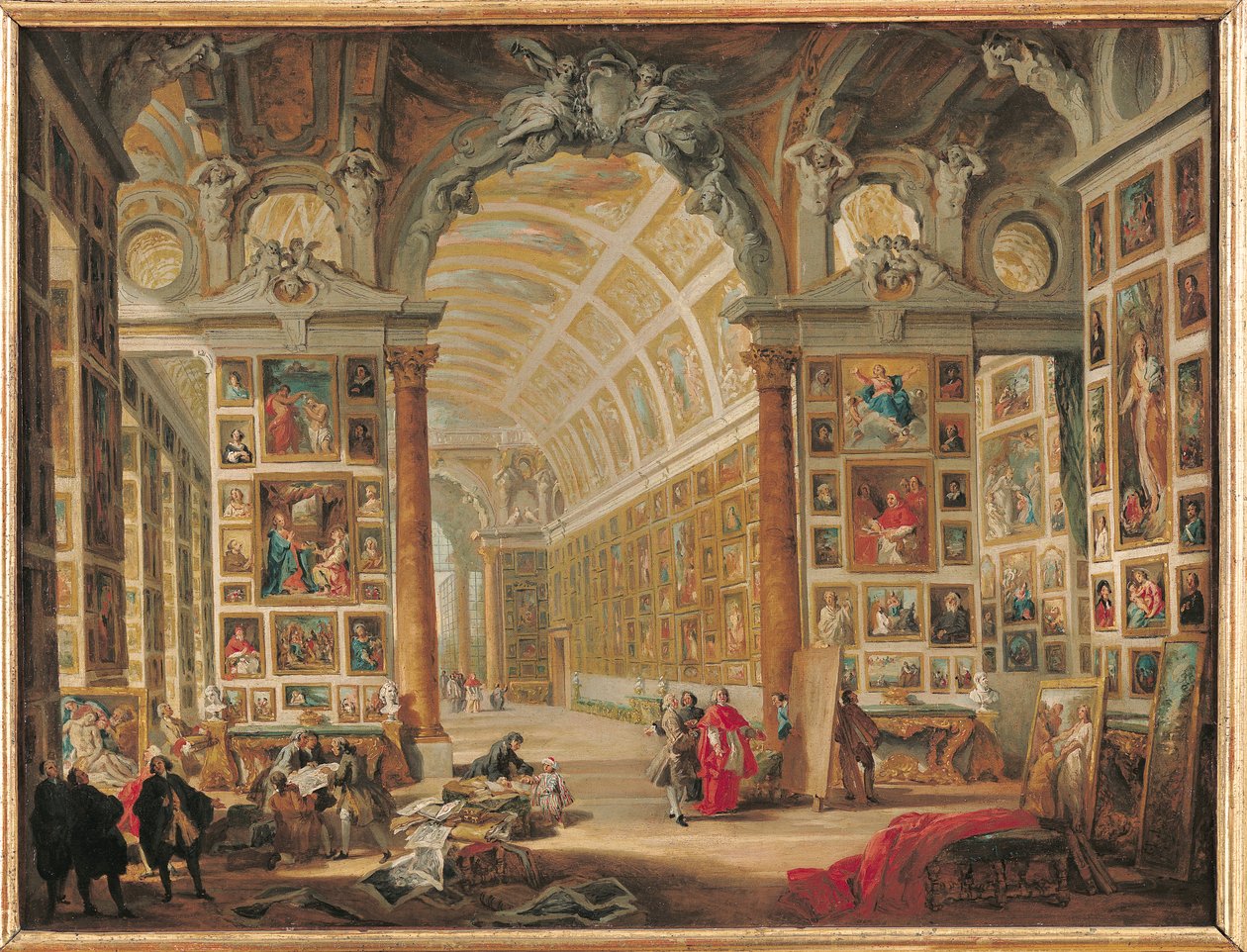 La Galleria del Cardinale Silvio Valenti-Gonzaga a Roma, 1749 da Giovanni Paolo Pannini