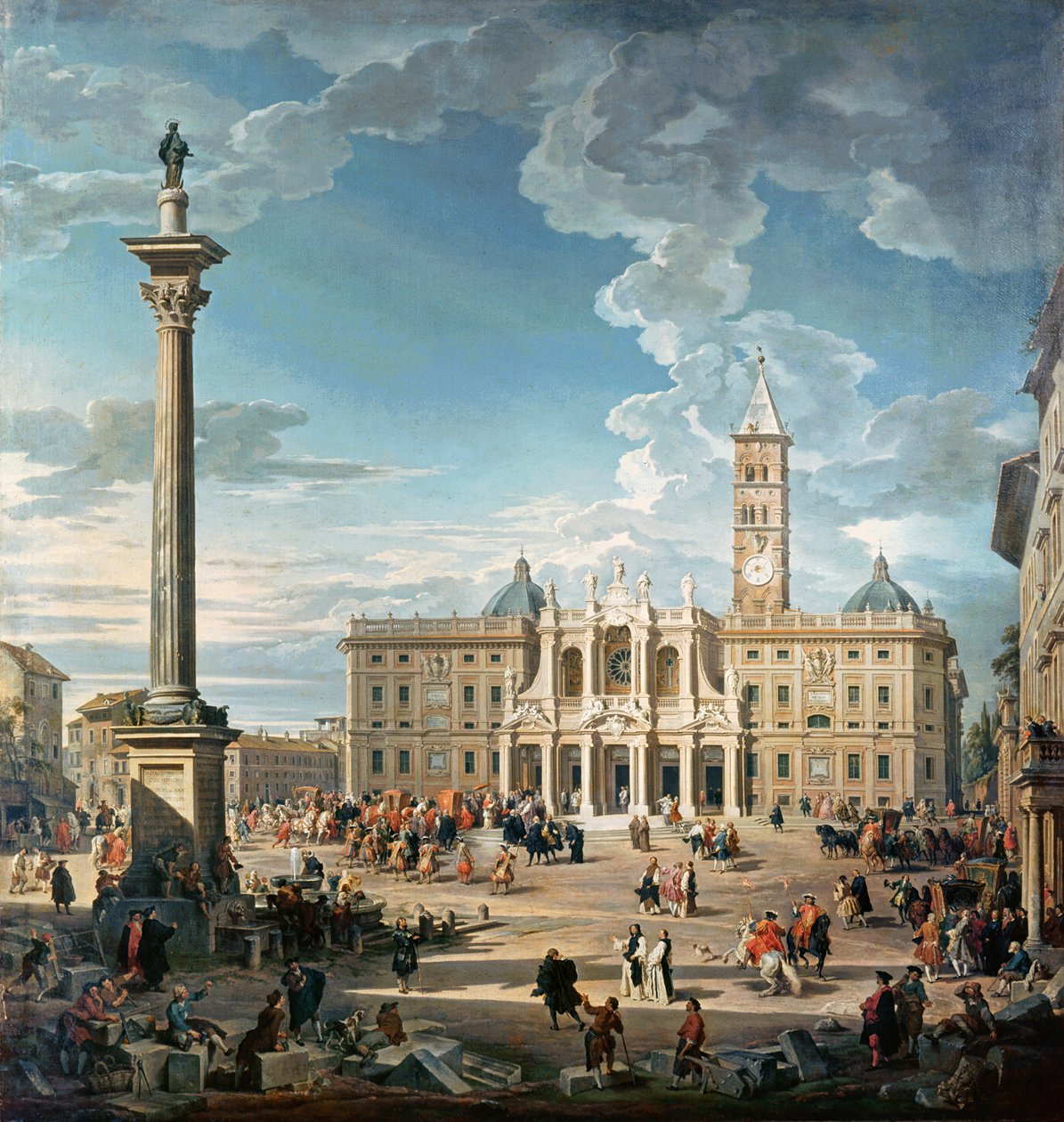 La Piazza Santa Maria Maggiore, 1752 da Giovanni Paolo Pannini