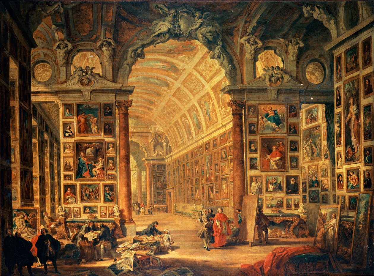 Veduta interna della Galleria Colonna, Roma da Giovanni Paolo Pannini