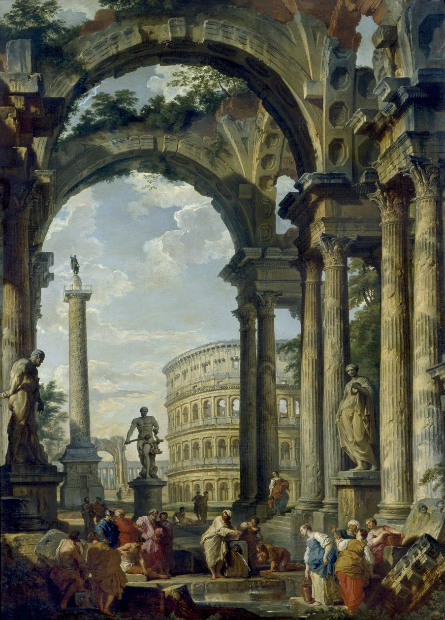 Capriccio Romano, 18° secolo da Giovanni Paolo Pannini