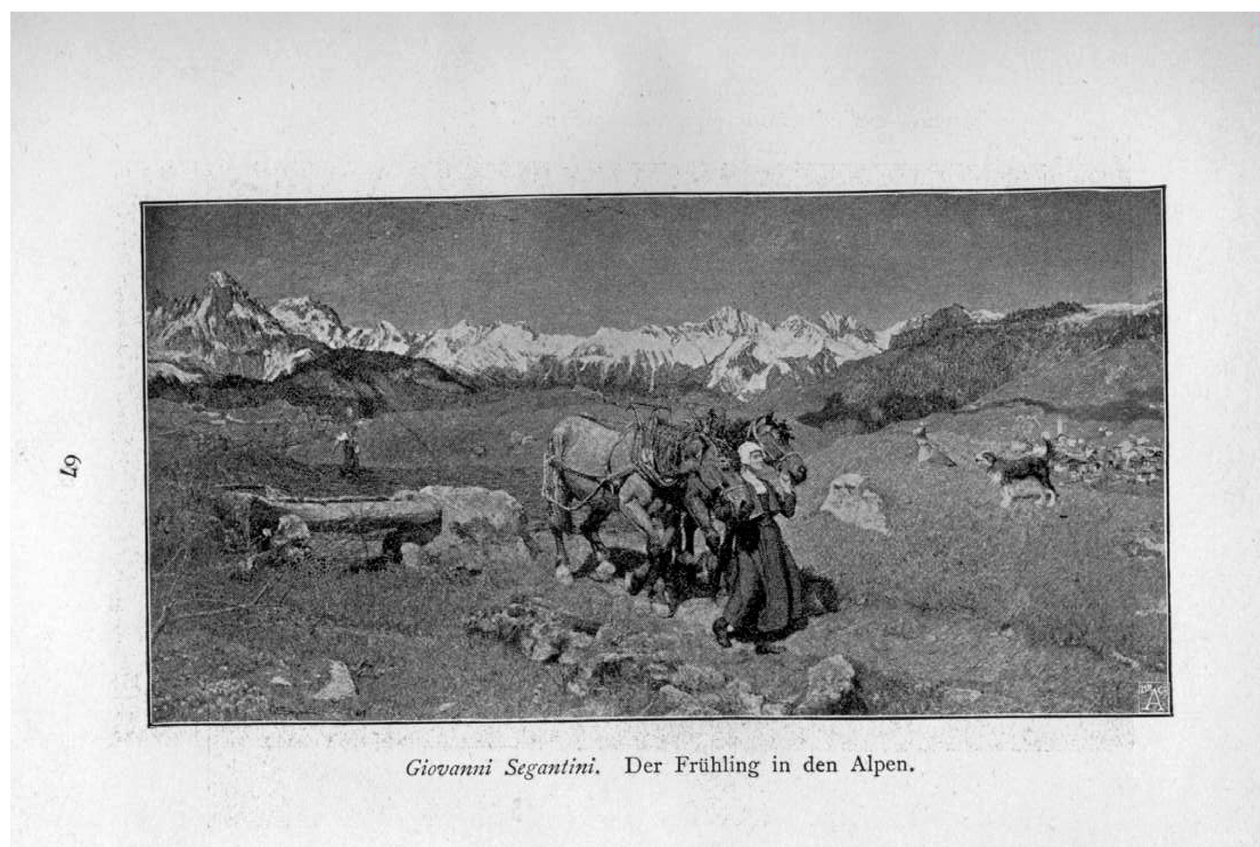 La primavera nelle Alpi da Giovanni Segantini