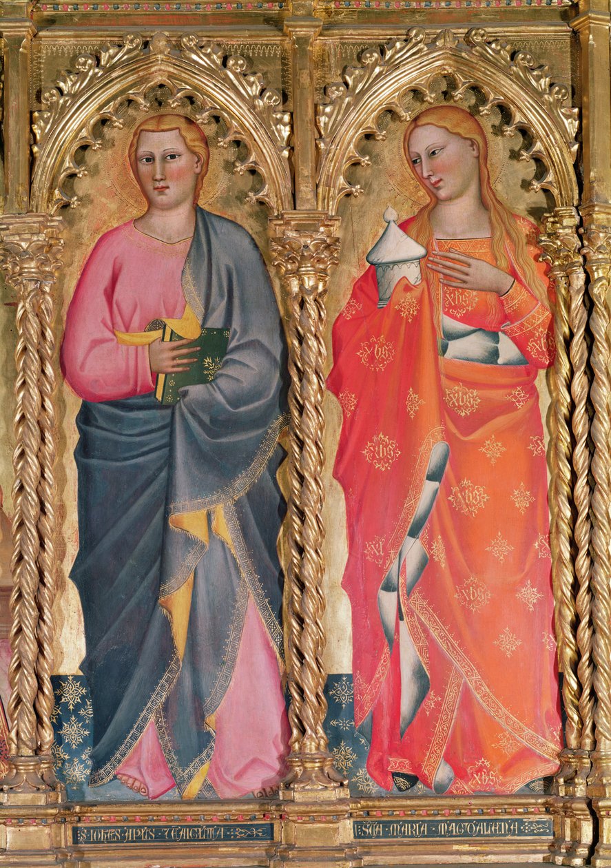 San Giovanni e Santa Maria Maddalena, (dettaglio) da Giovanni del Biondo dal Casentino