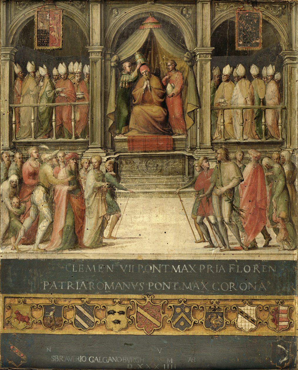 Incoronazione di Papa Paolo II (1417-71) 1534 da Giovanni di Lorenzo Cini