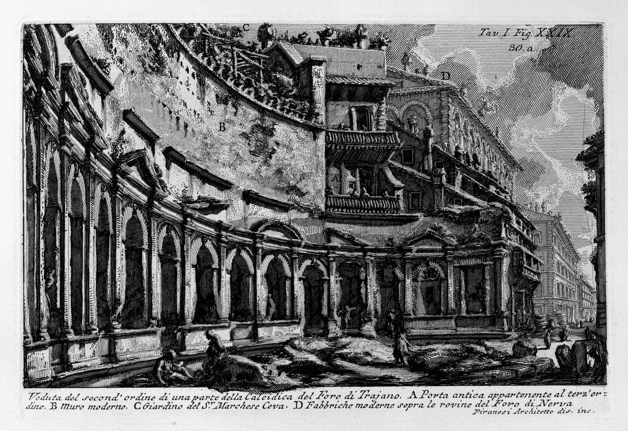 Mercato di Traiano da Giovanni Battista Piranesi