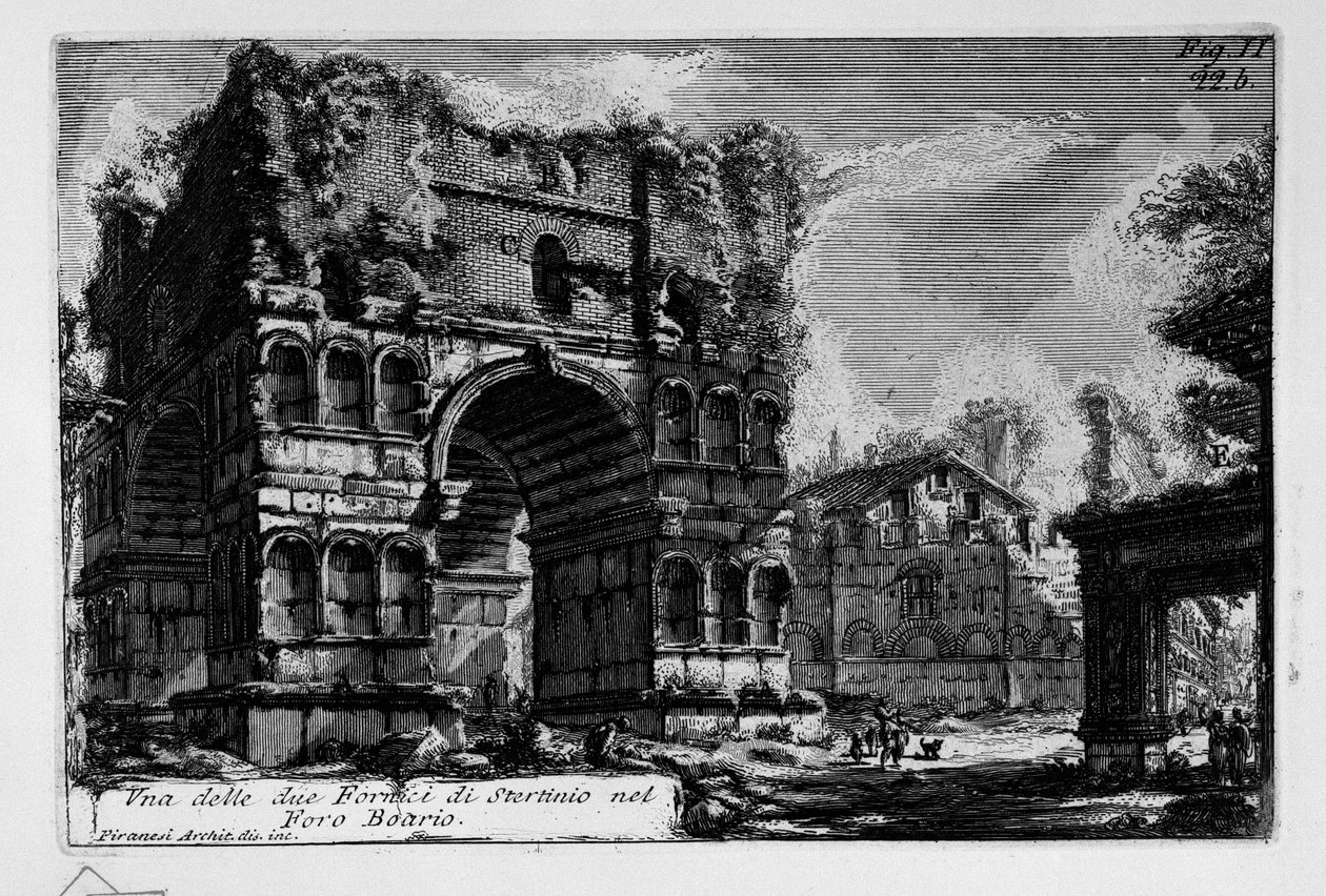 Uno dei due Fornici di Stertinio nel Foro Boario da Giovanni Battista Piranesi