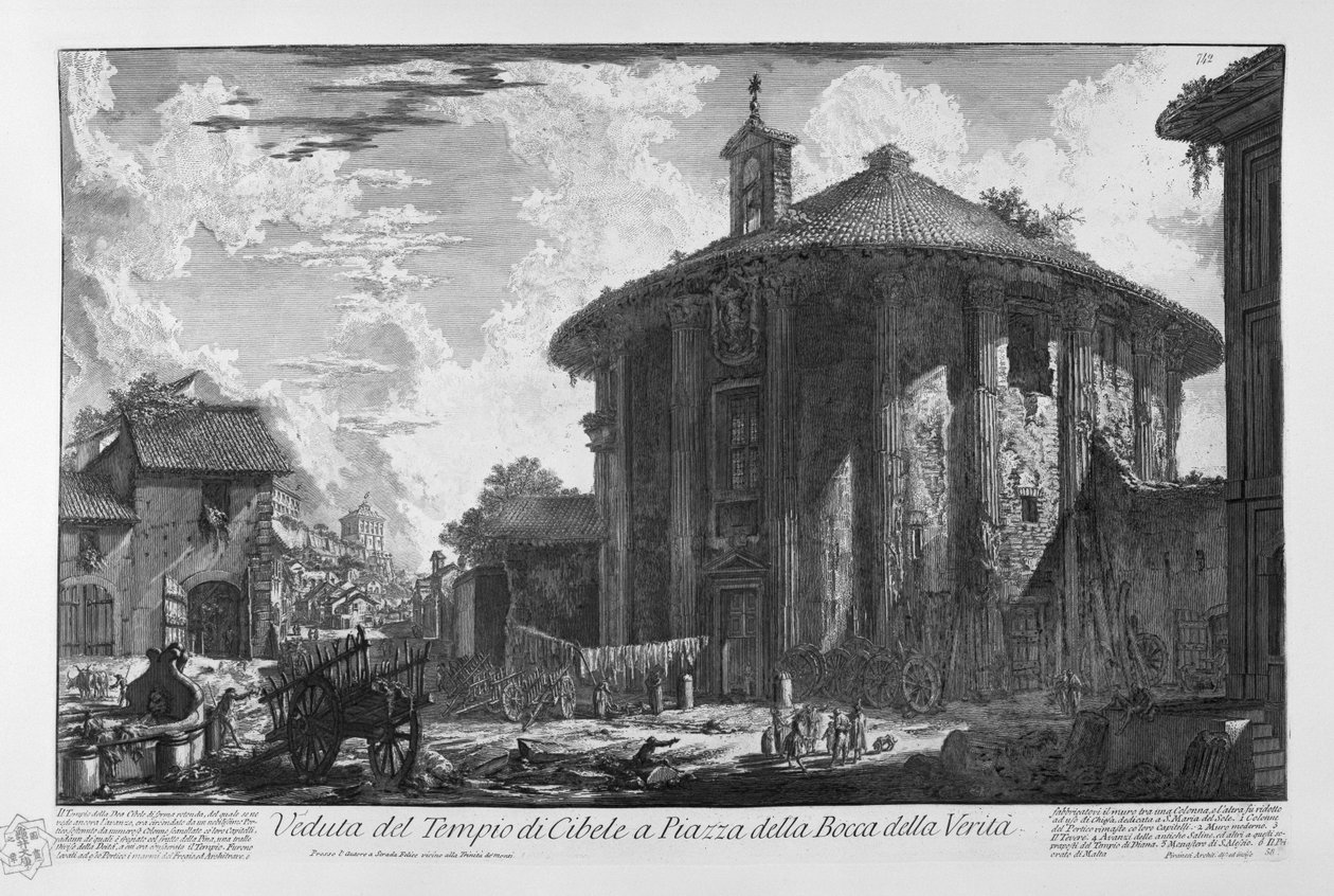 Veduta del Tempio di Cibele da Giovanni Battista Piranesi