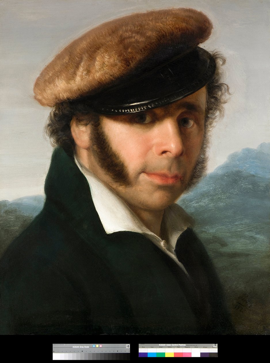 Ritratto del pittore italiano Pietro Ronzoni (1781-1862) dipinto da Giovanni Carnovali detto Piccio (1804-1873) 1825 Collezione privata da Giovanni (1804 1873) Carnovali
