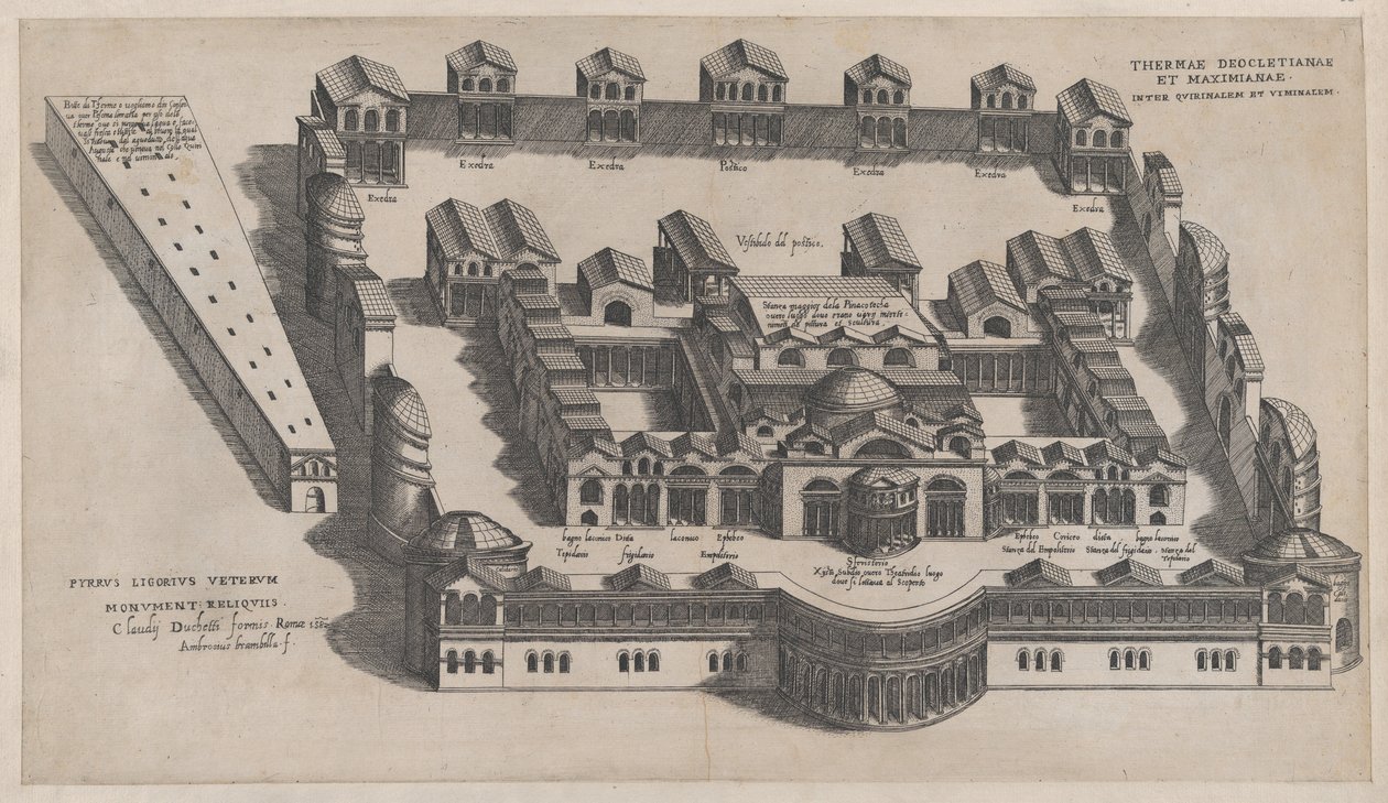 Speculum Romanae Magnificentiae: Le terme di Diocleziano da Giovanni Ambrogio Brambilla