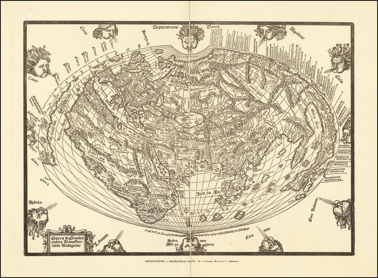 Carta del mondo del 1540 di Giovanni Andrea Vavassore da Giovanni Andrea Vavassori