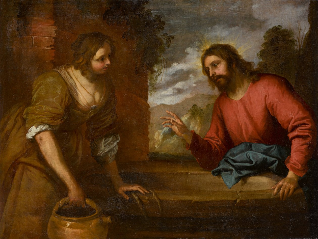 Cristo e la Samaritana, circa 1635 da Giovanni Andrea di Ferrari