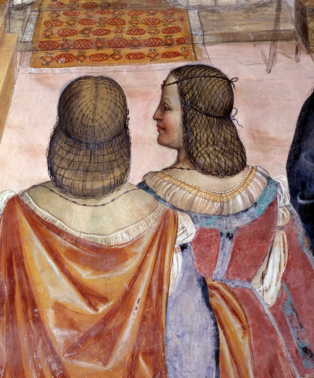 San Benedetto scomunica due suore e le assolve dopo la loro morte (dettaglio) da Giovanni Antonio Bazzi Sodoma