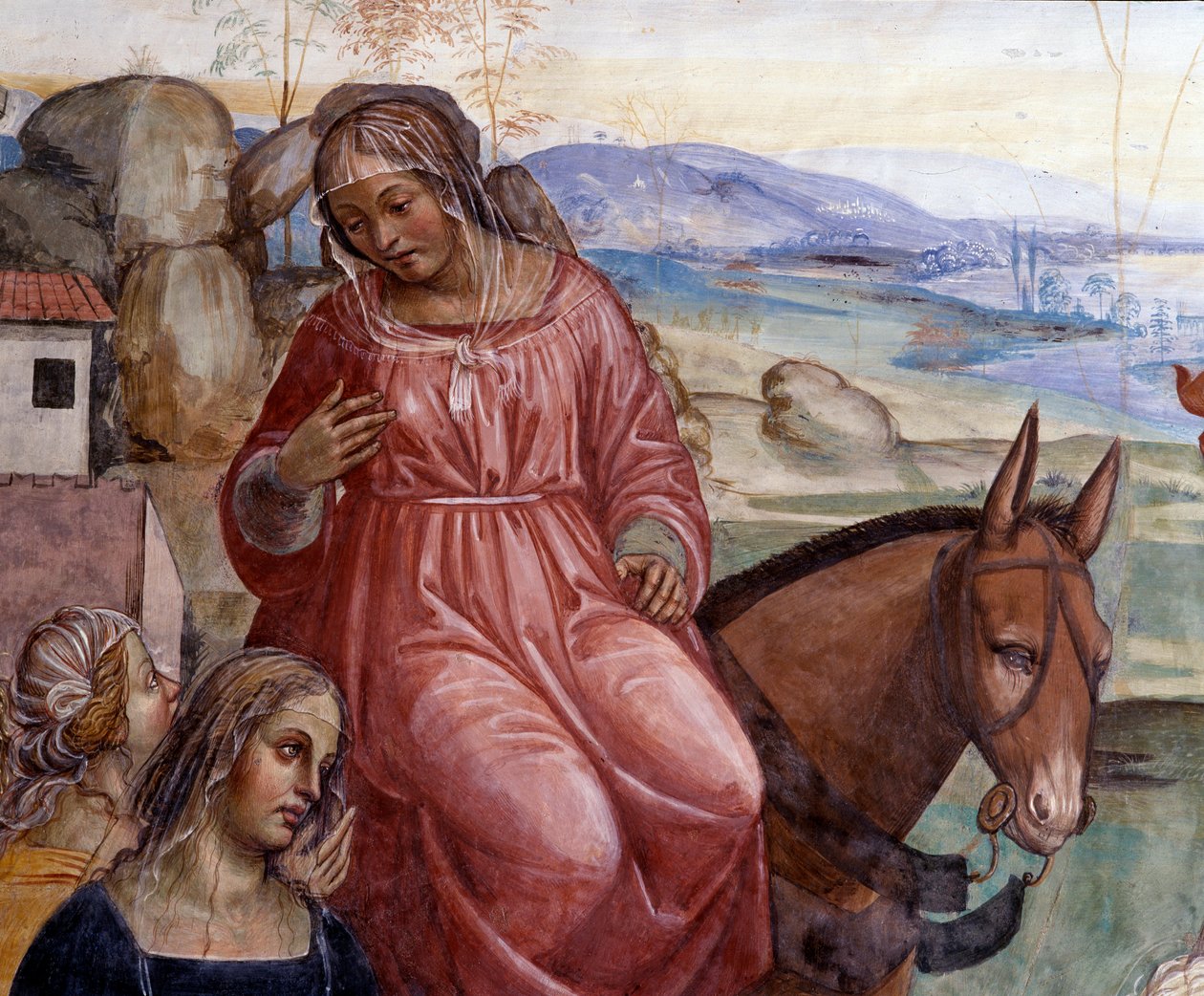 San Benedetto lascia la casa paterna e va a Roma a studiare (dettaglio) da Giovanni Antonio Bazzi Sodoma