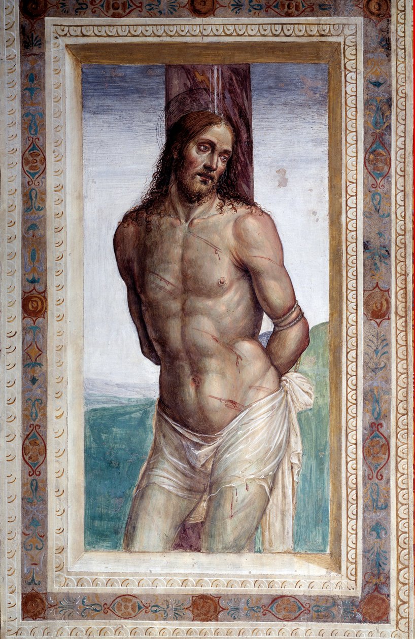 Cristo alla colonna (affresco) da Giovanni Antonio Bazzi Sodoma