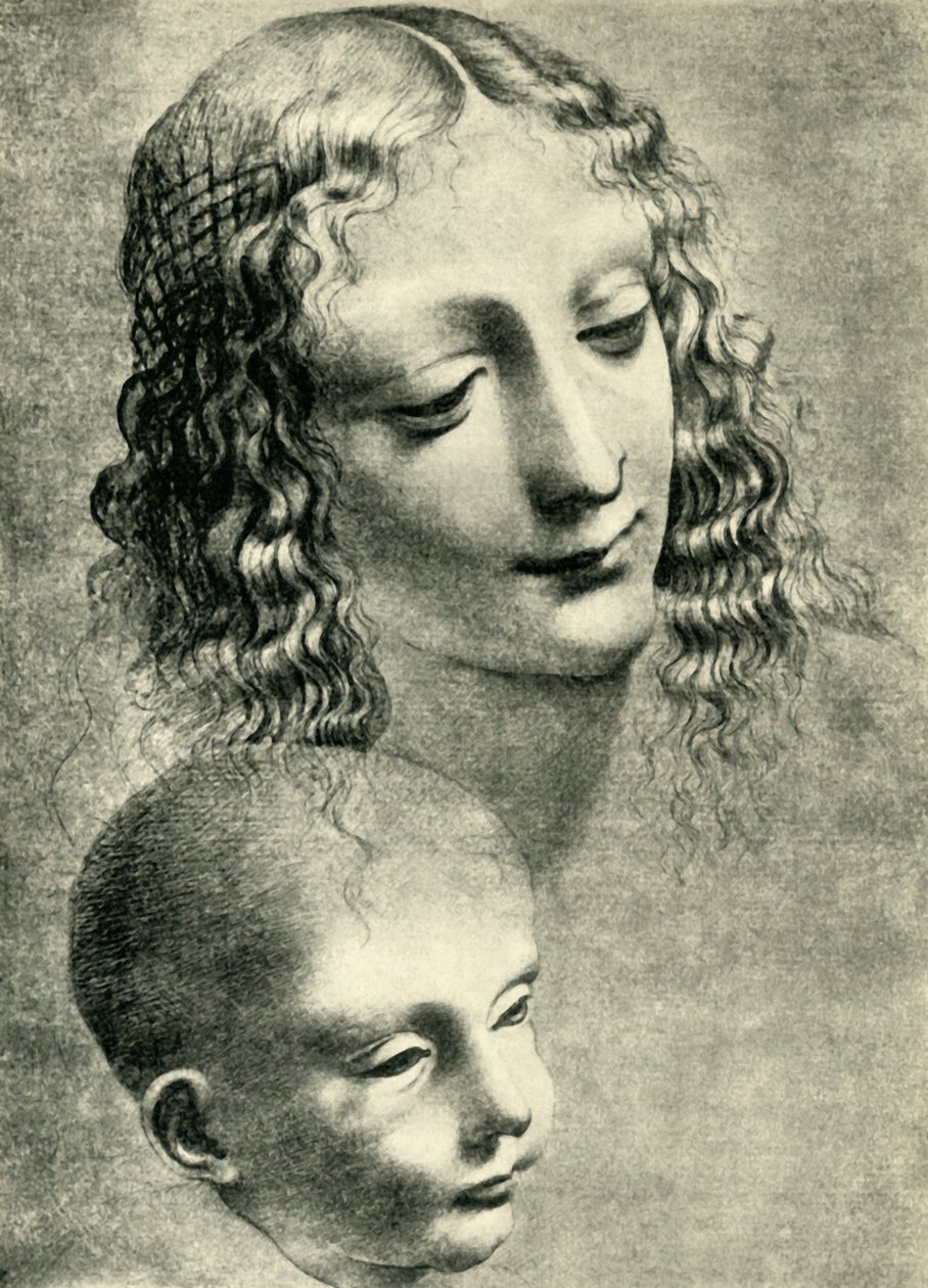 Teste della Vergine e del Bambino, c. 1492-1494, 1943 da Giovanni Antonio Boltraffio