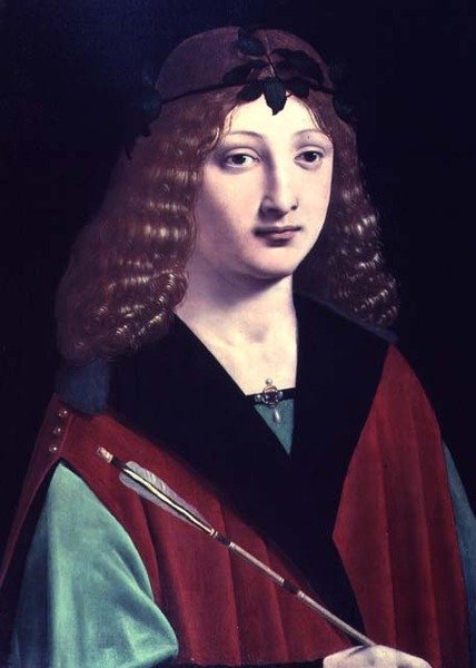 Ritratto di un ragazzo con una freccia da Giovanni Antonio Boltraffio