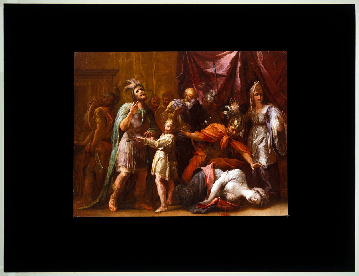 La morte di Lucrezia da Giovanni Antonio Burrini or Burino