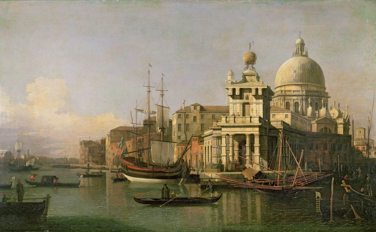 Veduta della Dogana e Santa Maria della Salute da Giovanni Antonio Canal