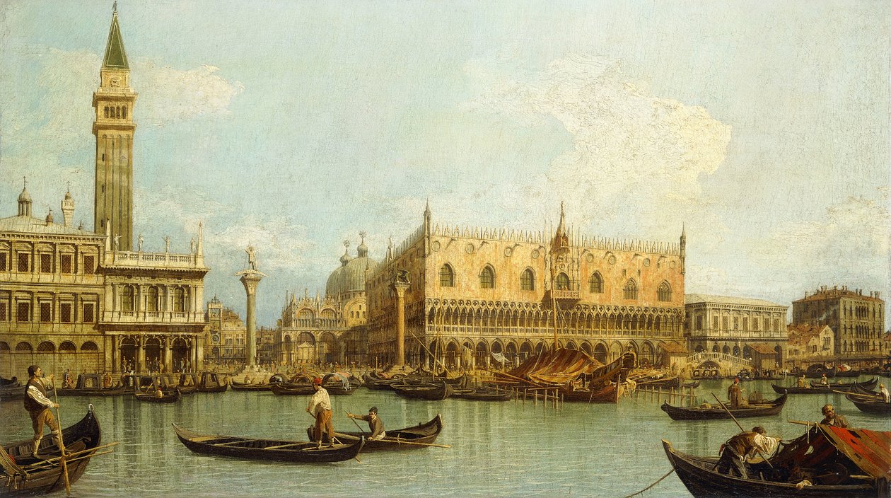 Il Molo, Venezia, dal Bacino di San Marco da Giovanni Antonio Canal