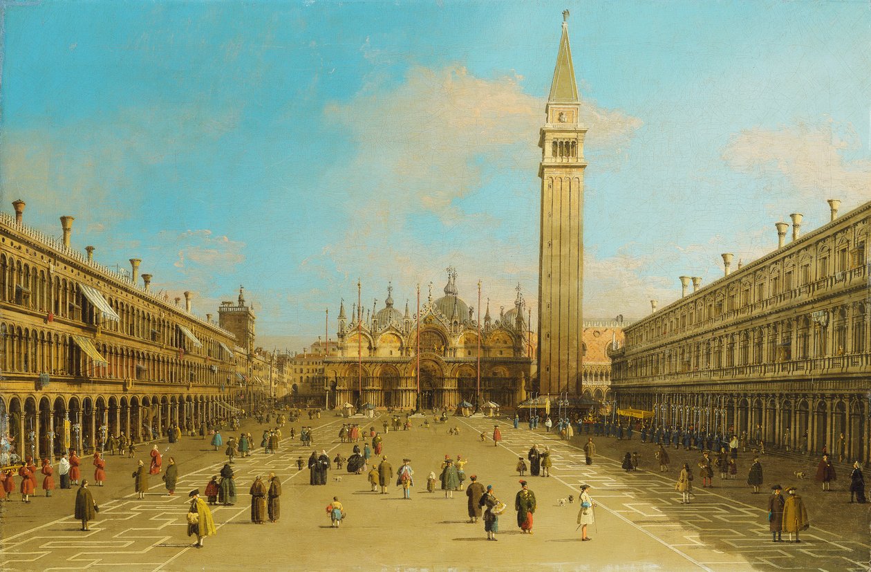La Piazza San Marco, Venezia, vista verso est da Giovanni Antonio Canal