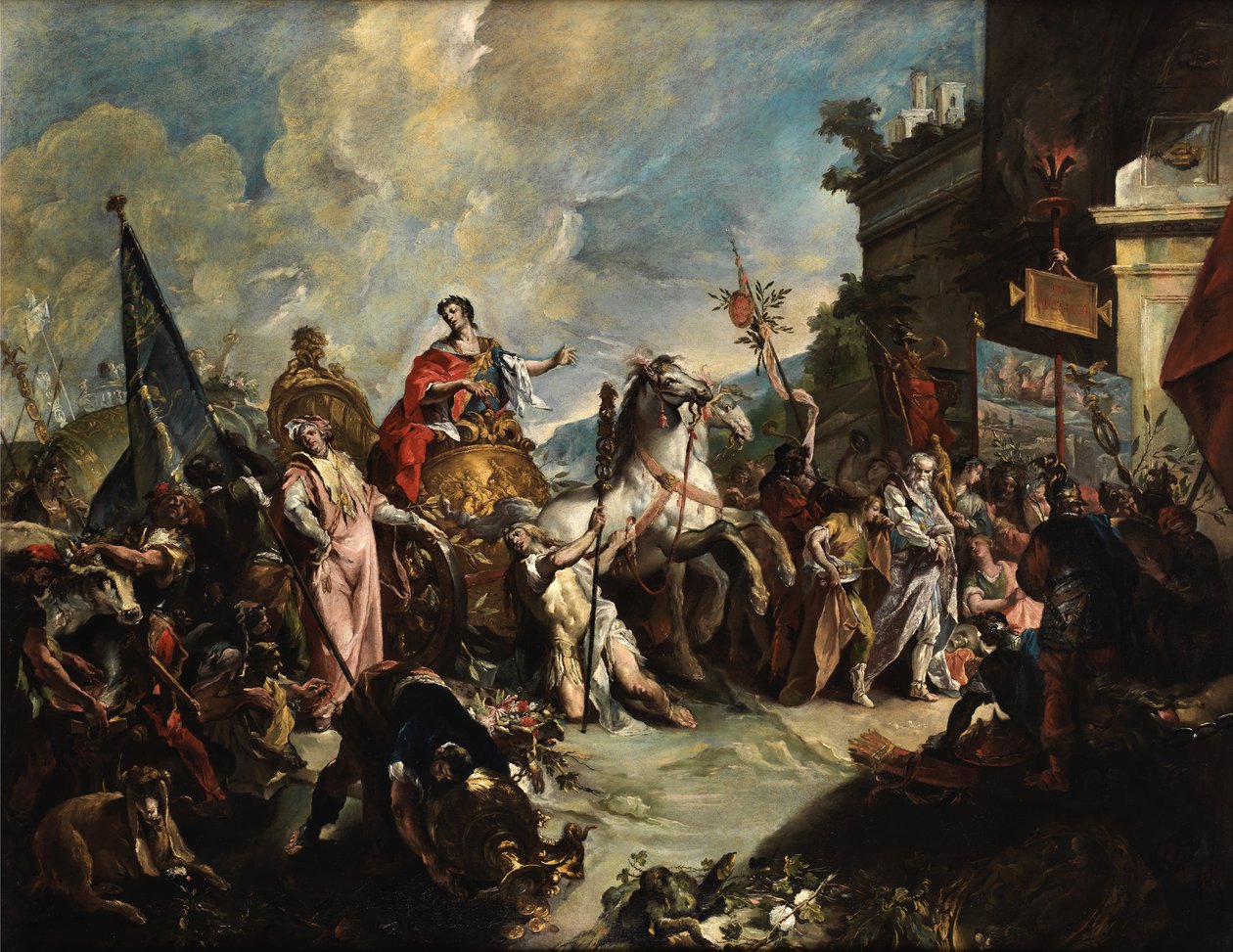 Giovanni Antonio Guardi Corteo trionfale di Scipione da Giovanni Antonio Guardi