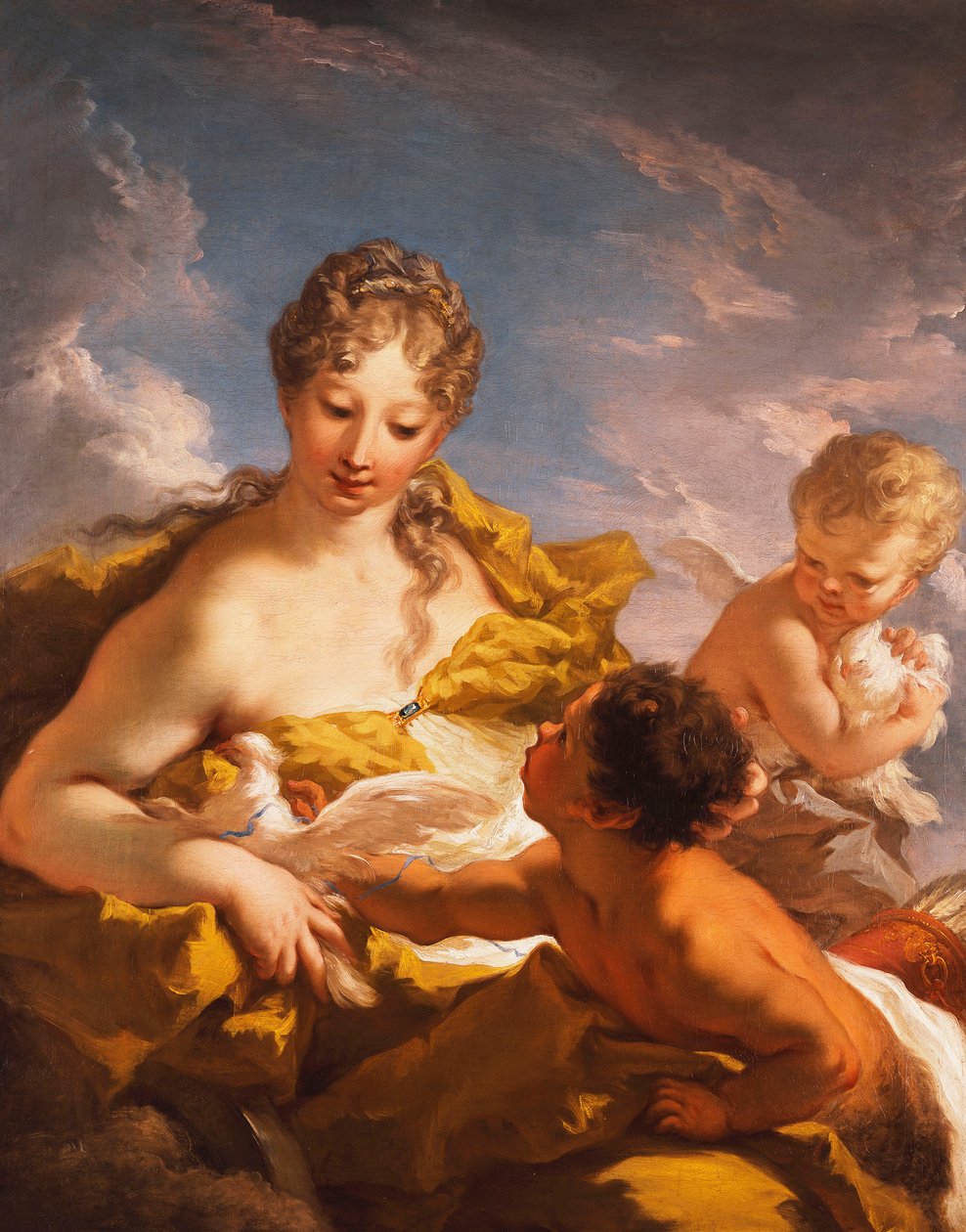 Venere, Cupido e un fauno da Giovanni Antonio Pellegrini