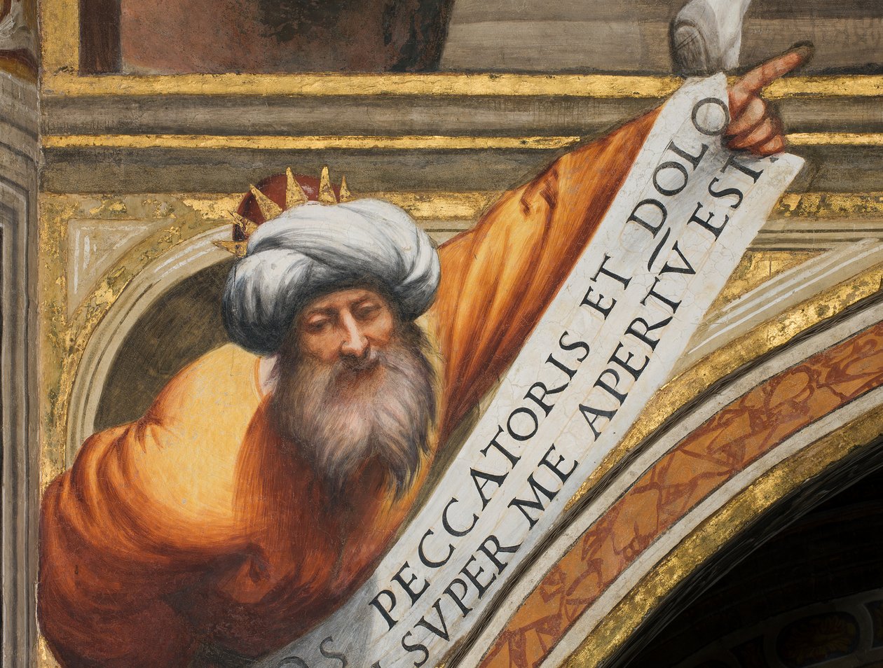 Navata centrale, Terza campata sud, Il Pordenone 1520, Busto con profeta da Giovanni Antonio Pordenone