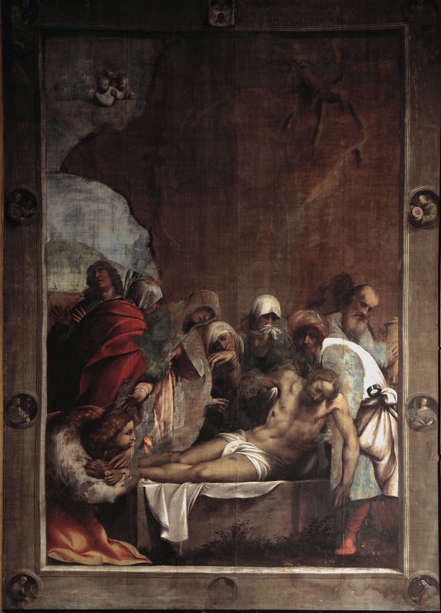 La deposizione di Cristo, dipinto di Giovanni Antonio de Sacchis detto il Pordenone, 1529-1530 da Giovanni Antonio Pordenone