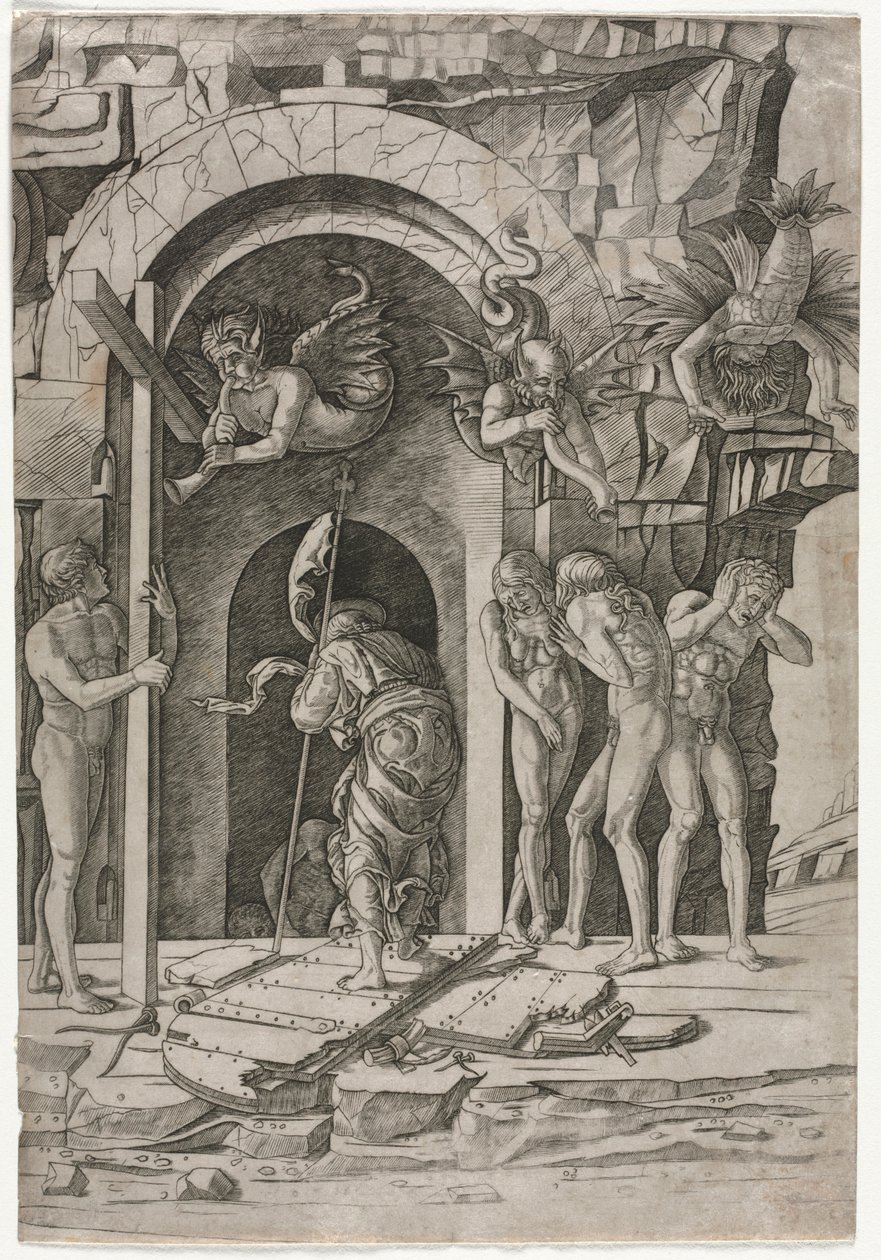 Discesa nel Limbo, c. 1490-1500 da Giovanni Antonio da Brescia
