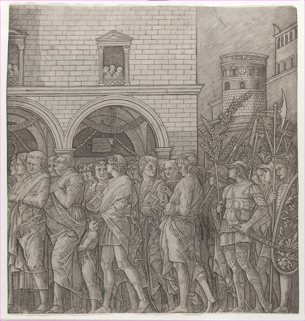 Il trionfo di Cesare: i senatori da Giovanni Antonio da Brescia