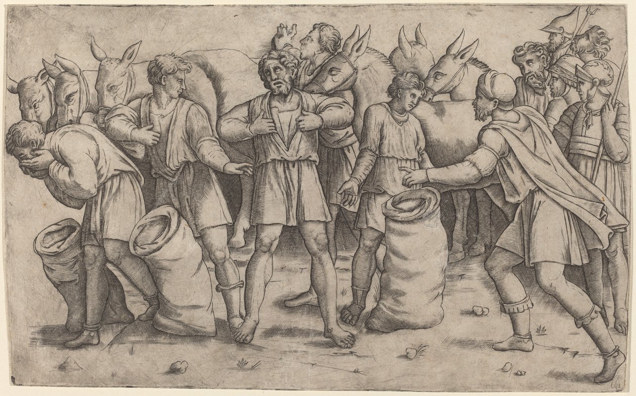 Scoperta della coppa di Giuseppe da Giovanni Antonio da Brescia after Baldassare Peruzzi