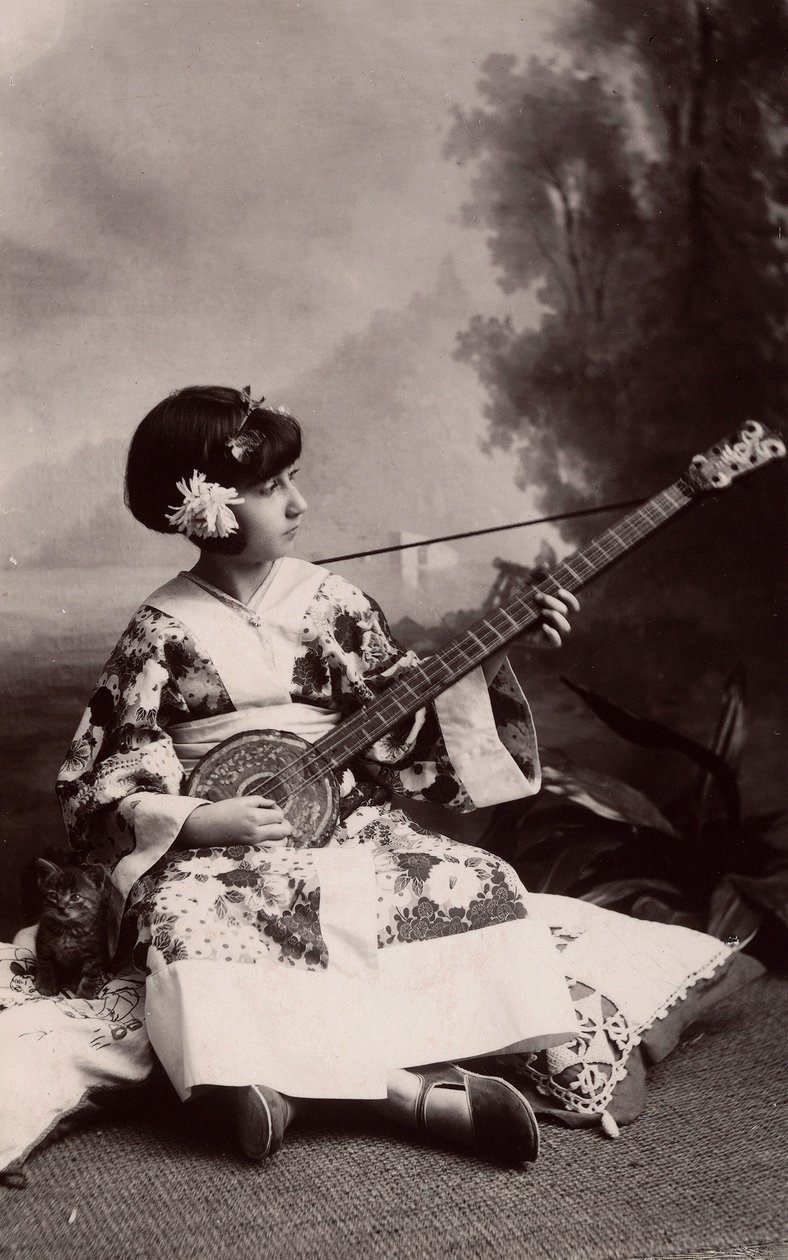 Bambina in costume giapponese da Phillipe de Marlier