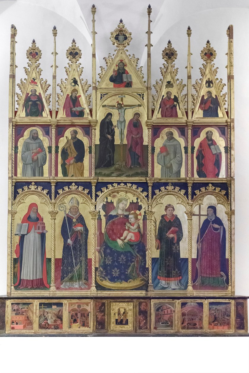Madonna con bambino tra i santi Girolamo e Benedetto da Giovanni Antonio da Pesaro