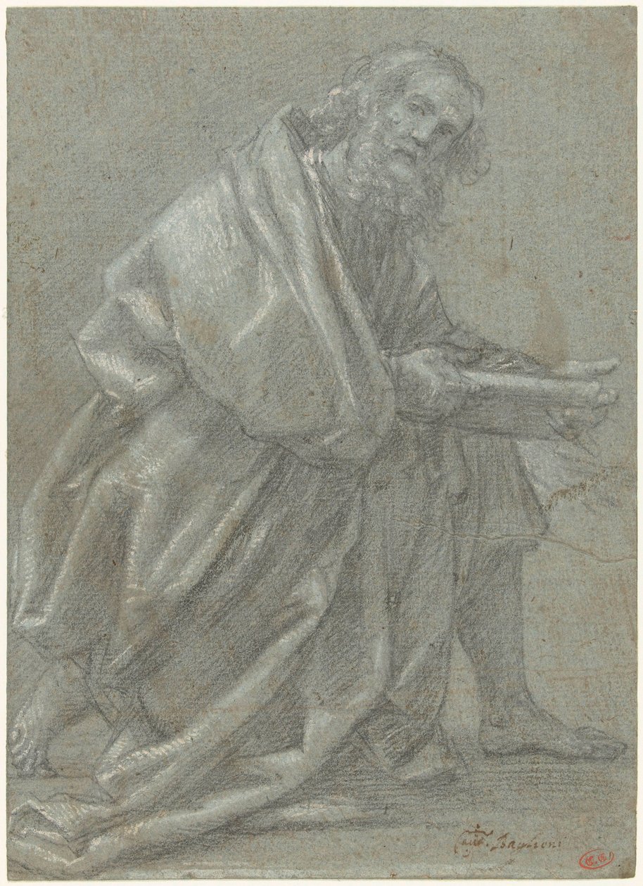Studio per un apostolo inginocchiato da Giovanni Baglione