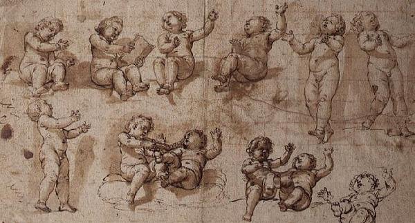 Studi di putti da Giovanni Baglione